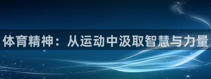 杏鑫体育代理：体育精神：从运动中汲取智慧与力量